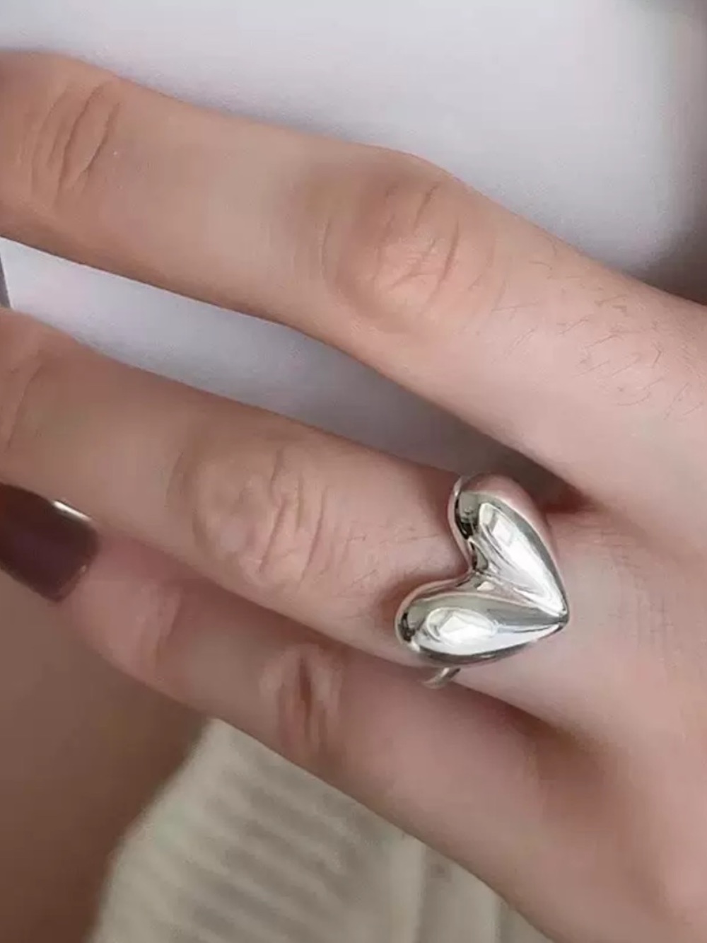 Silver Plated Open Ring Set - Picture 3 of 14